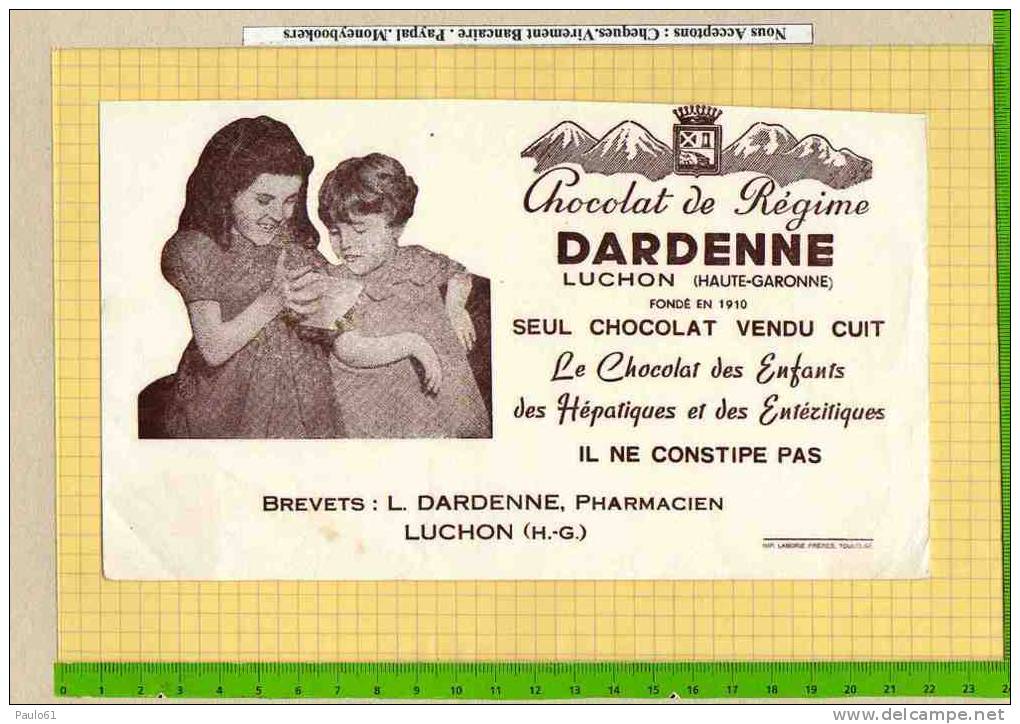 BUVARD : Chocolat De Regime DARDENNE - Chocolat