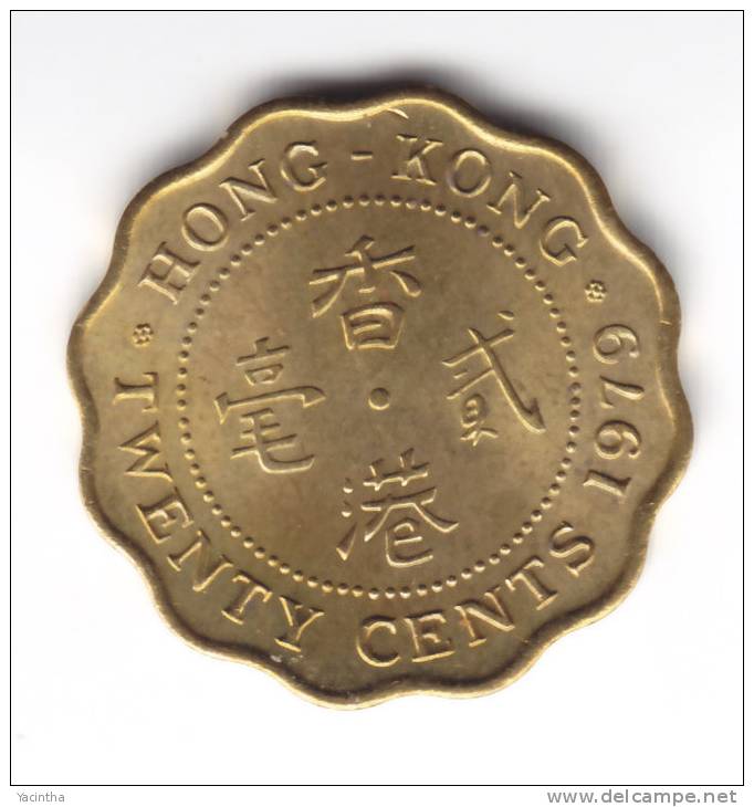 @Y@   Hong Kong  20 Cent 1979 UNC   (C106) - Hong Kong