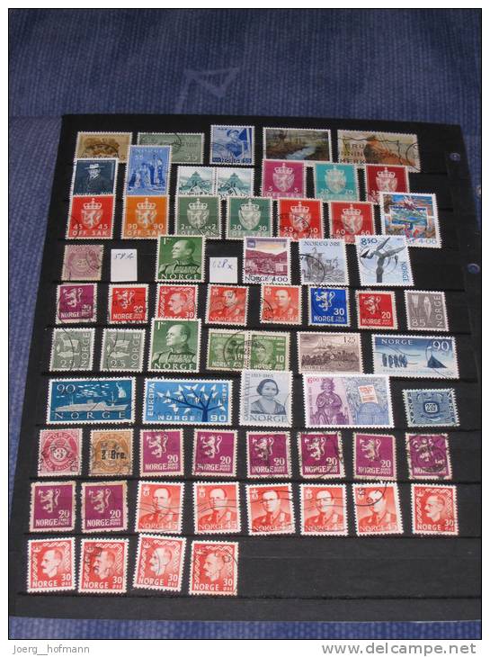 Norwegen Norge Norway Small Collection Old Modern Kleine Sammlung Bedarf Gestempelt 0 Used 157 Marken Stamps - Collections