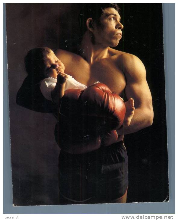(300) Nude Men Postcard - Carte D'homme Nue + Boxing Glove And Baby - Boxsport