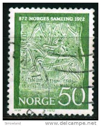 Norwegen  1972  1100. Jahrestag Der Reichsgründung  (1 Gest. (used))  Mi: 639 (0,50 EUR) - Oblitérés