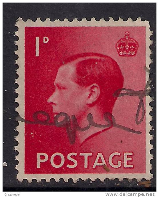 GB 1936 KEV111 1d RED USED STAMP SG 458.. ( B310 ) - Used Stamps
