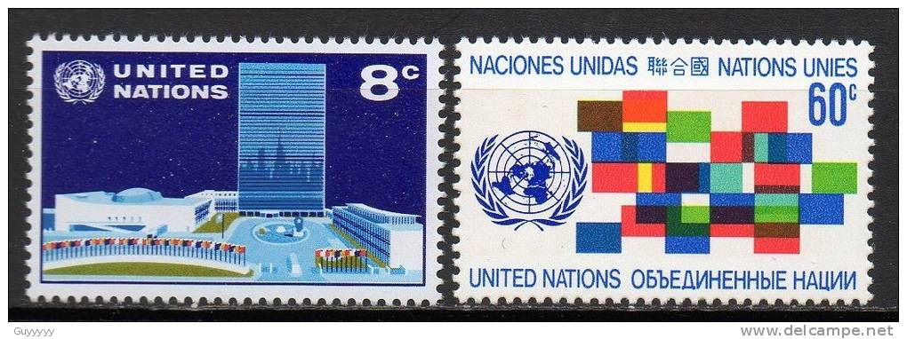 Nations Unies (New-York) - 1971 - Yvert N° 215 & 216 ** - Ongebruikt