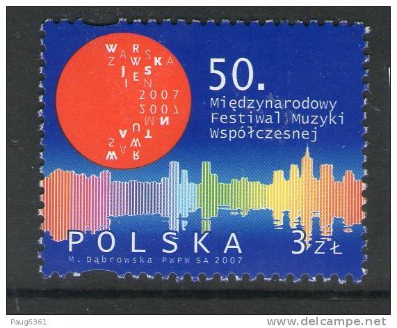 POLOGNE 2007 FESTIVAL DE MUSIQUE  YVERT N°4069  NEUF MNH** - Unused Stamps