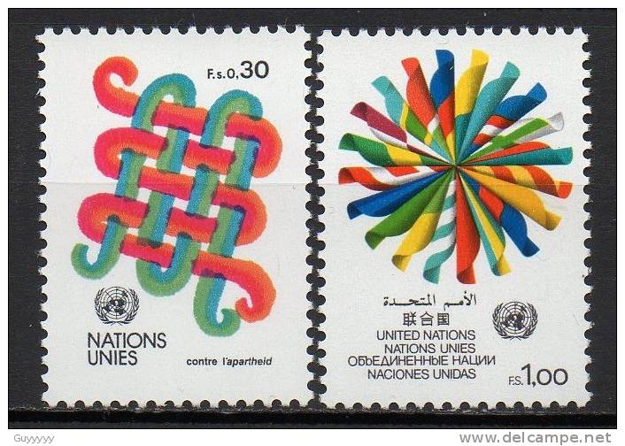 Nations Unies (Genève) - 1982 - Yvert N° 103 & 104 ** - Ongebruikt