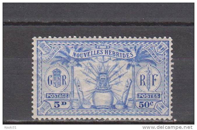 Nouvelles-Hébrides YT 86 ** : Idole Indigène - 1925 - Unused Stamps