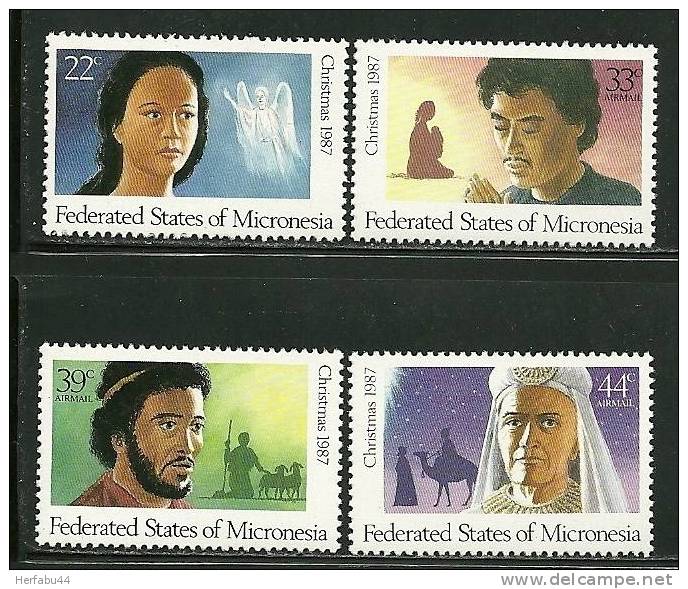 Micronesia    "Christmas 1987"    Set   SC# 58-C31-33  MNH** - Mikronesien