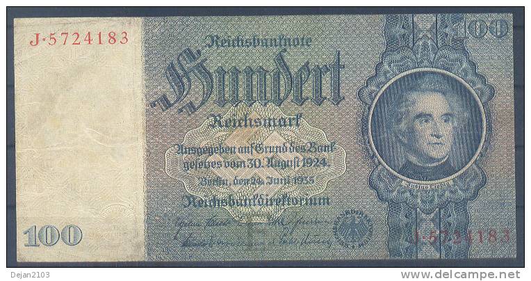 Germany Paper Money Bill Of 100 Mark 1948 - 100 Mark