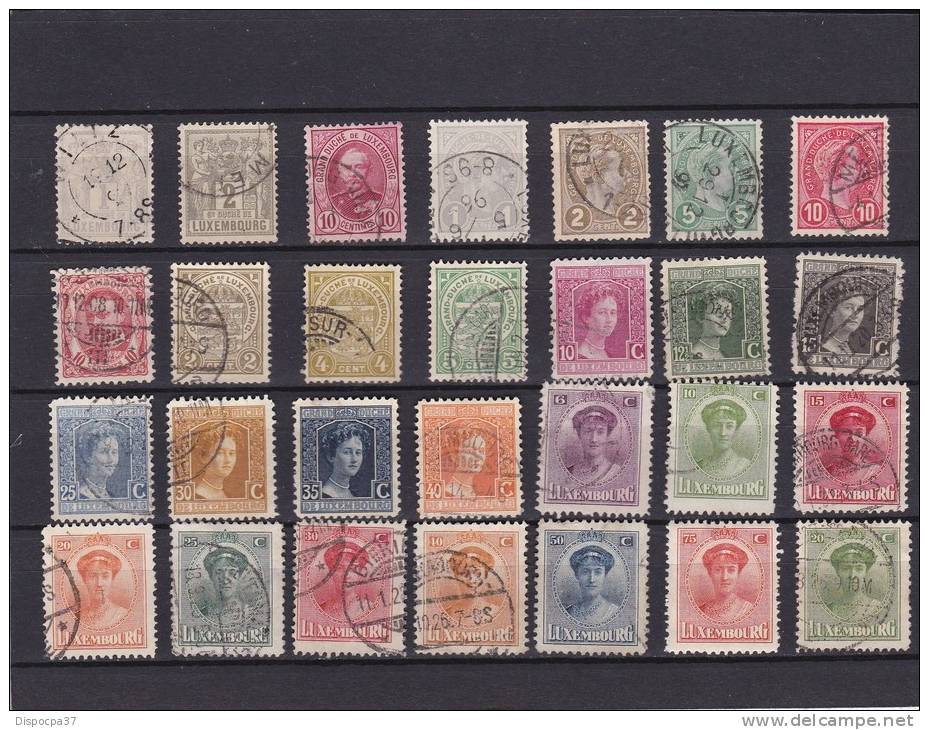 LUXEMBOURG  Lot Oblitérés - Collections