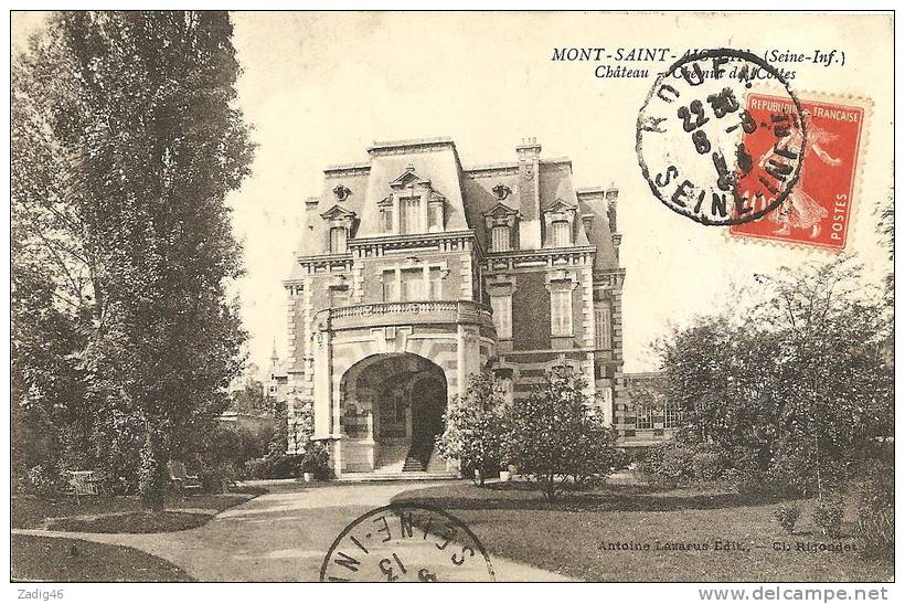 MONT SAINT AIGNAN - CHATEAU - CHEMIN DES COTTES - Mont Saint Aignan