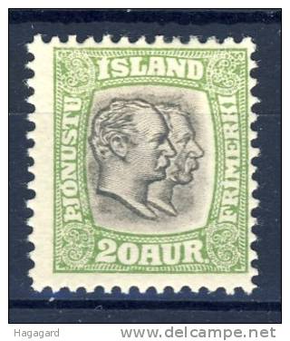 #C1710. Iceland 1907. Officials. Michel 30. MH(*) - Officials