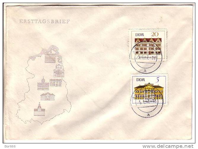 GOOD DDR Postal Cover 1967 - Good Stamped: City Halls - Lettres & Documents