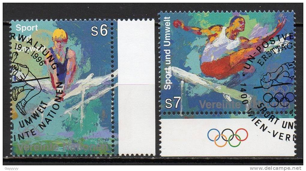 Nations Unies (Vienne) - 1996 - Yvert N° 234 & 235  - Sport Et Environnement - Gebraucht