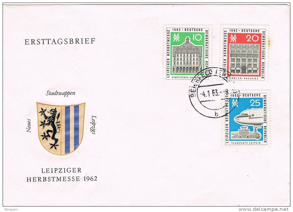 0552. Carta BEIERFELD (Alemania DDR) 1963. Leipziger Herbstmesse - Briefe U. Dokumente