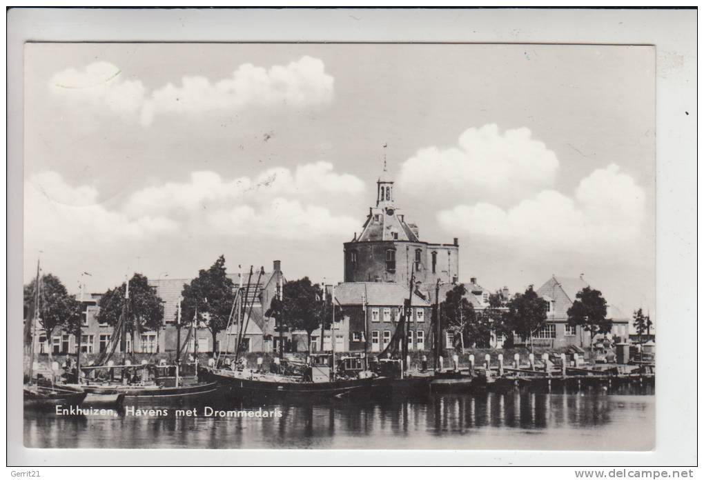 NL - NOORDHOLLAND - ENKHUIZEN, Havens Met Drommedaris 1965 - Enkhuizen