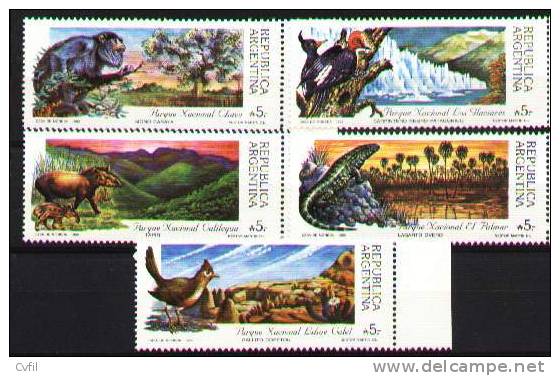 ARGENTINA 1989 - NATIONAL PARKS - ANIMALS - SERIES II - Ungebraucht