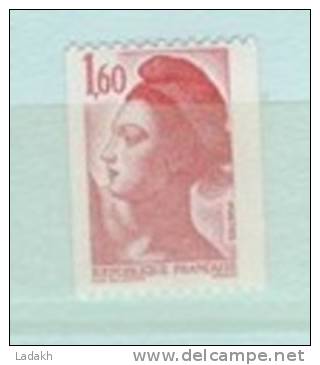 TIMBRES**  ROULETTE LIBERTE DELACROIX  1.60 # N° 2192a # N° ROUGE 140 - Rollo De Sellos