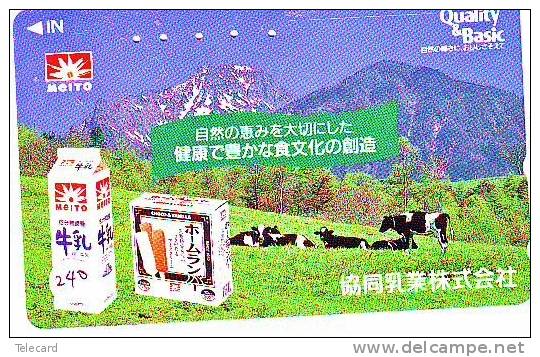 VACHE COW VACA KUH KOE MUCCA (240) Telecarte Japon - Phonecard Japan - Koeien