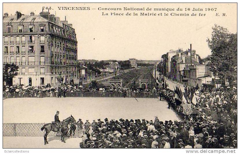Vincennes   94    Concours De Musique  16 Juin  1907 - Vincennes