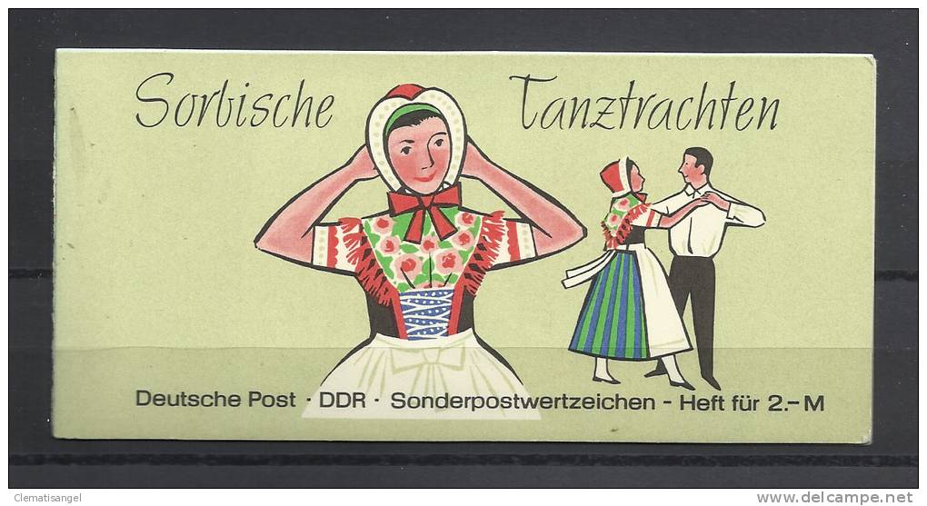 TOP!! DDR MARKENHEFT 5 * SORBISCHE TANZTRACHTEN * POSTFRISCH **!! - Markenheftchen