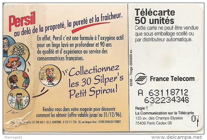 CARTE-PUBLIC-50U-F 632-0 Sur LOGO-N°63118712-PERSIL+BLANC-U TILISE--T BE-RARE Cote 60€-RARE - 1996