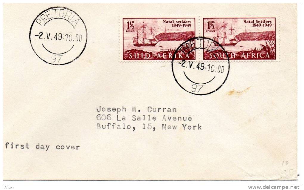 South Africa 1949 FDC - FDC