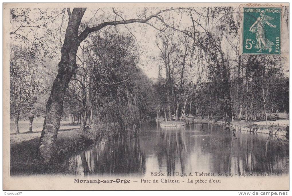 CPA 91 - MORSANG Sur ORGE - Parc Du Château-La Pièce D´eau - Morsang Sur Orge