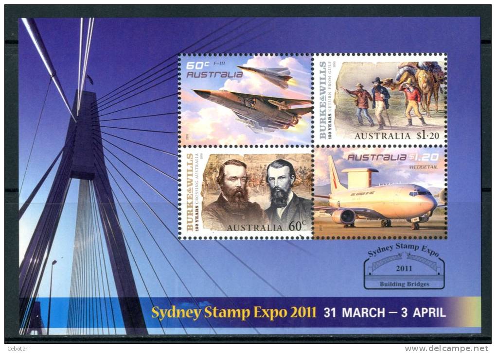 AUSTRALIA 2011** - Sydney Stamp Expo 2011 "Building Bridges" - Block.MNH  Come Da Scansione - Other & Unclassified