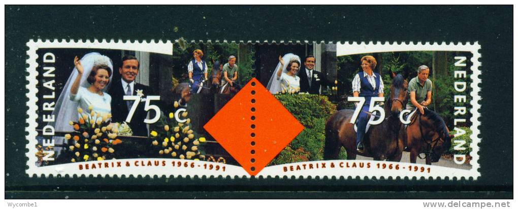 NETHERLANDS  -  1991  Silver Wedding  Unmounted Mint - Neufs