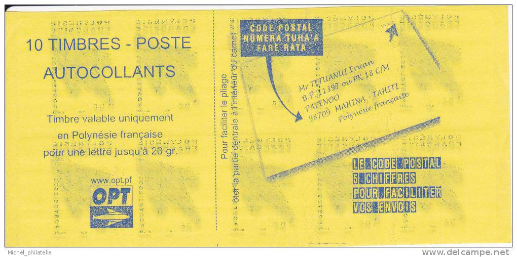 Carnet  N ° 704A Autoadhesif Embleme Postal Rare - Carnets