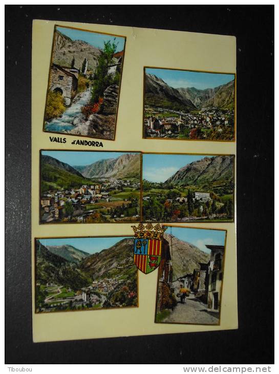 ANDORRE FRANCAIS ANDORRA YT 158 SUR CPM MULTIVUES - MOULIN CANILLO - LES ESCALDES - STUDIO RADIO - - Lettres & Documents