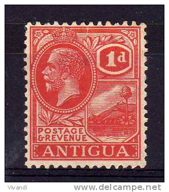 Antigua - 1921 - 1d Definitive - MH - 1858-1960 Kolonie Van De Kroon