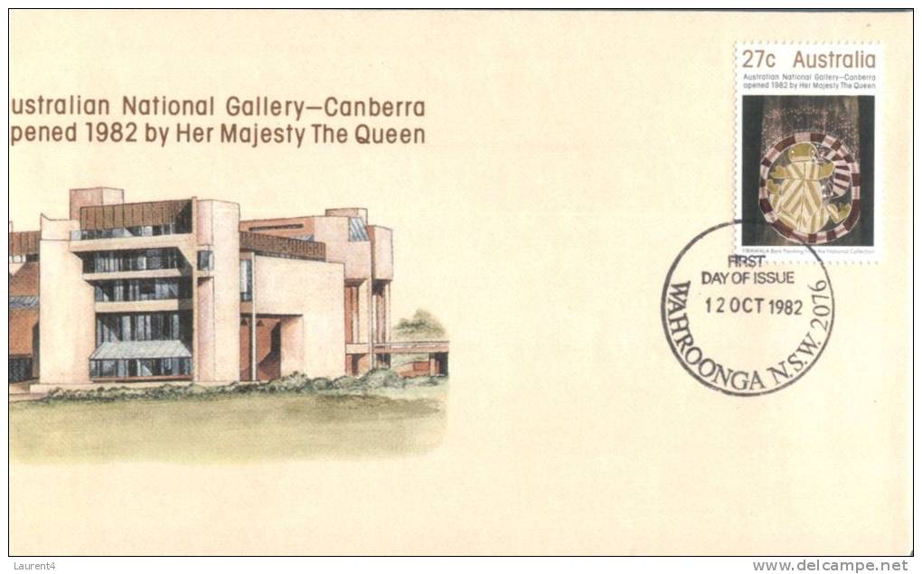 (125) Australian FDC Cover - Premier Jour Australie - 1982 - National Gallery - Storia Postale