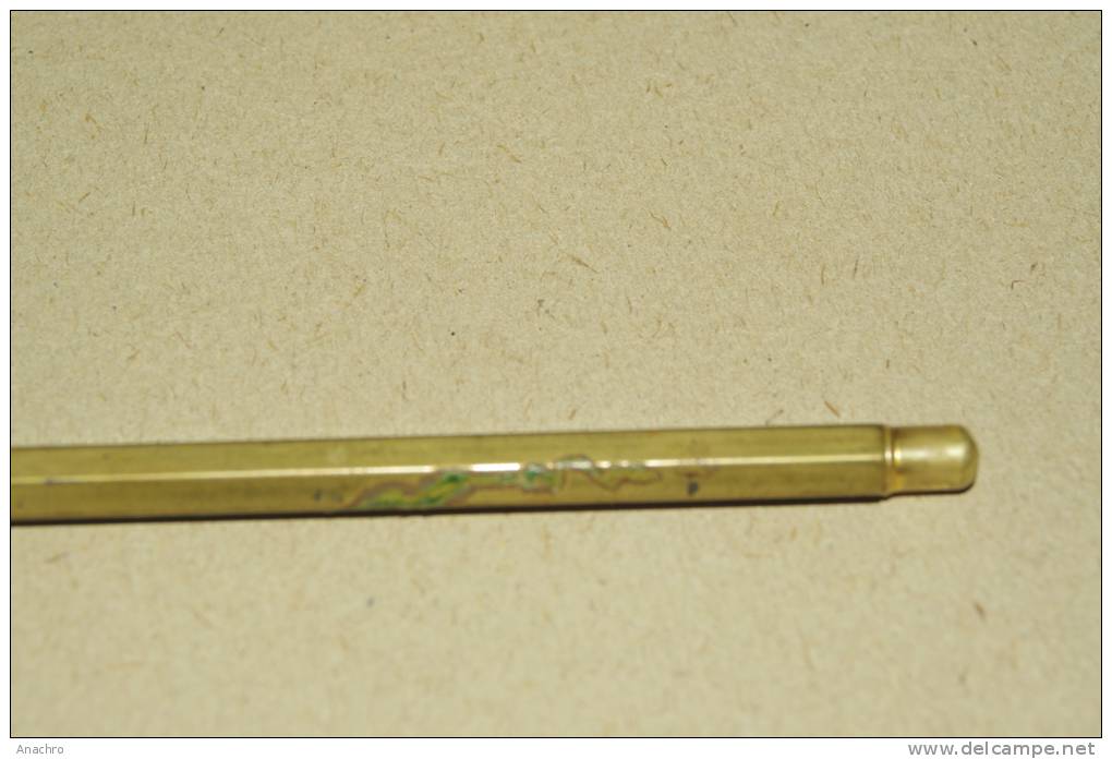 Ancien Petit STYLO  STYLET En LAITON  MINE GRATTOIR Métal Orientée à 45° - Pens