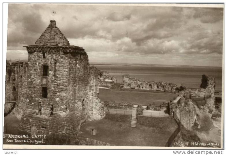 (108) Very Old Postcard - Carte Ancienne - UK - St Andrews Castle - Fife