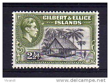 Gilbert & Ellice Islands - 1943 - 2½d Definitive - MH - Gilbert- Und Ellice-Inseln (...-1979)