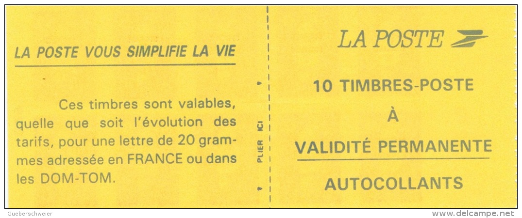 SP 5 - ST-PIERRE ET MIQUELON Carnet Marianne De Briat N° C590 Neufs** MOINS QUE FACIALE - Booklets