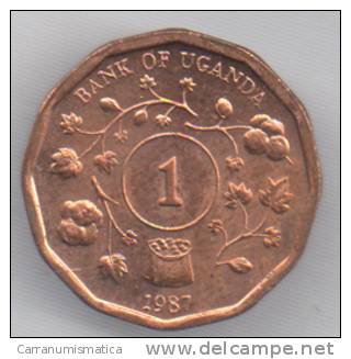 UGANDA 1 SHILLING 1987 - Uganda