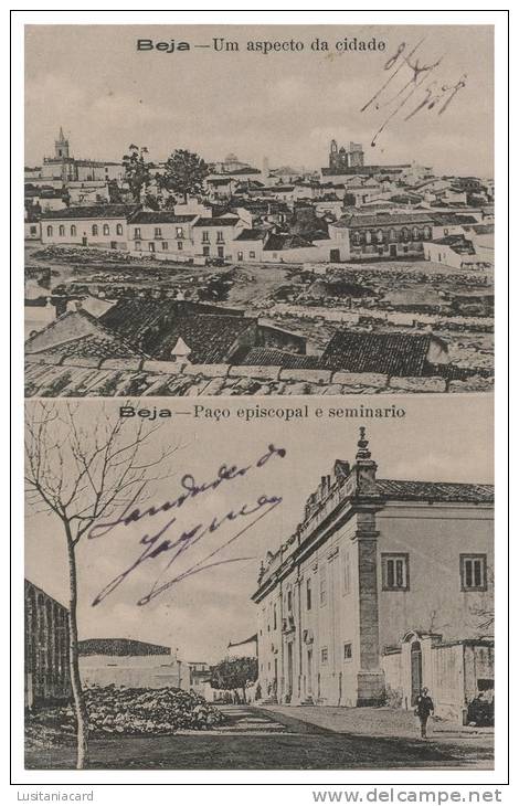 BEJA -  Aspecto Da Cidade - Paço Episcopal E Seminário Carte Postale - Beja