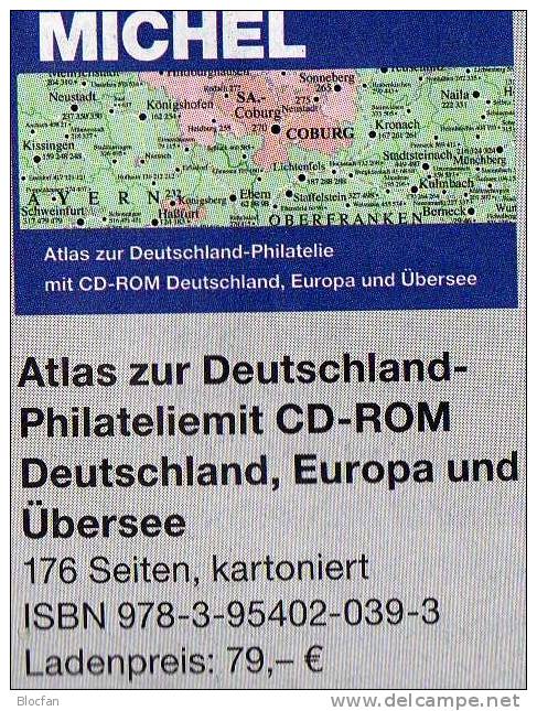 Atlas Der Weltphilatelie 2013 Neu 79€ MlCHEL Mit CD-Rom Zur Postgeschichte A-Z Nr.catalogue Of Germany 978-3-95402-039-3 - Allemagne