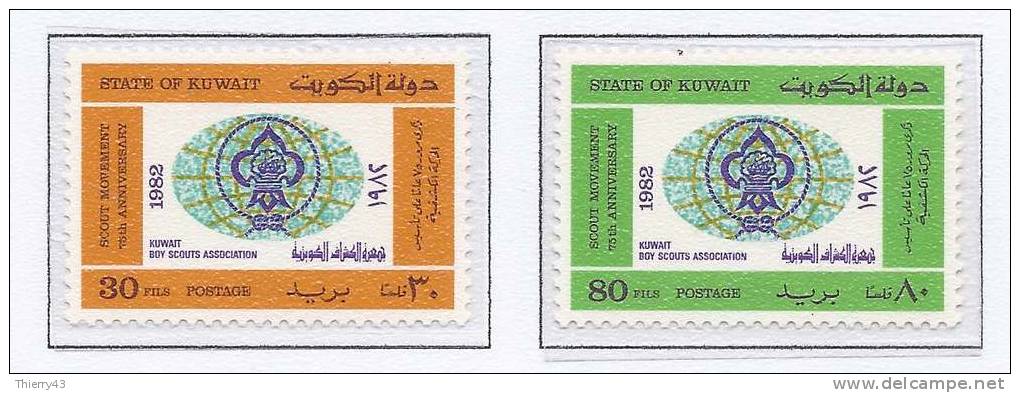 Kuwait 1982 - 75th Anniv Of  Scout Movement  Y&amp;T 906-07  SG 925-26  Mi. 924-25  MNH, NEUF, Postfrisch - Kuwait