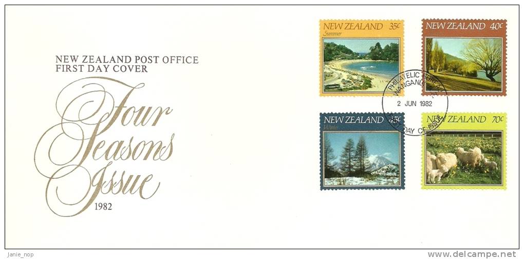 New Zealand 1982 Four Seasons FDC - FDC