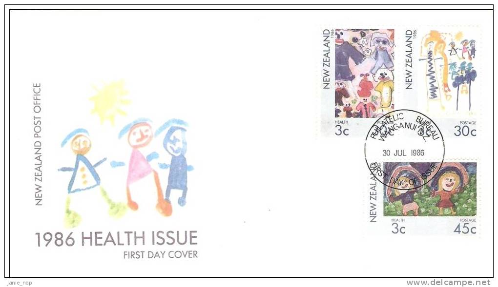 New Zealand 1986 Health FDC - FDC