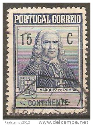 PORTUGAL  (IMPOSTO POSTAL E TELEGRÁFICO) 1925  Monumento Ao Marquês De Pombal.  15 C.  (Efígie)  (o) MUNDIFIL  Nº 18 - Used Stamps