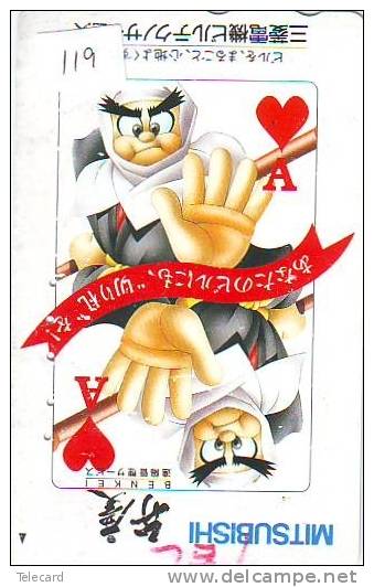 TELECARTE à Jouer Japon (119)  Japan PHONECARD Playing Card * TELEFONKARTE Spiel Karte * JAPAN * ACE - Jeux