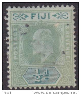 FIJI 1903 1/2d KEVII Crown CA SG 104 U XU153 - Fiji (...-1970)