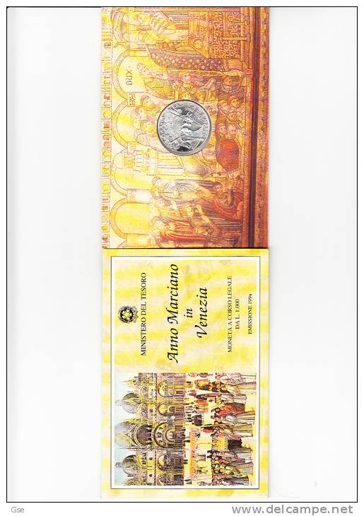 ITALIA  1994 - Anno Marciano In Venezi< -1.000 Lire In Astuccio Originale - Gedenkmünzen