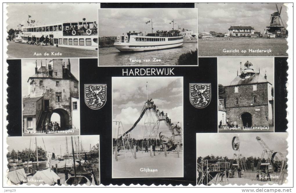 Nederland/Holland, Harderwijk, 8-luik, Ca. 1960 - Harderwijk