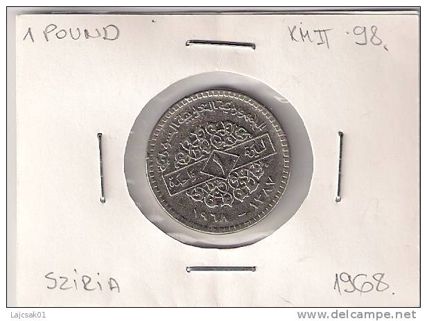 1 Pound 1968. KM#98 - Siria