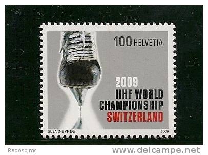 Suiza 2009, Wc Hockey. - Unused Stamps